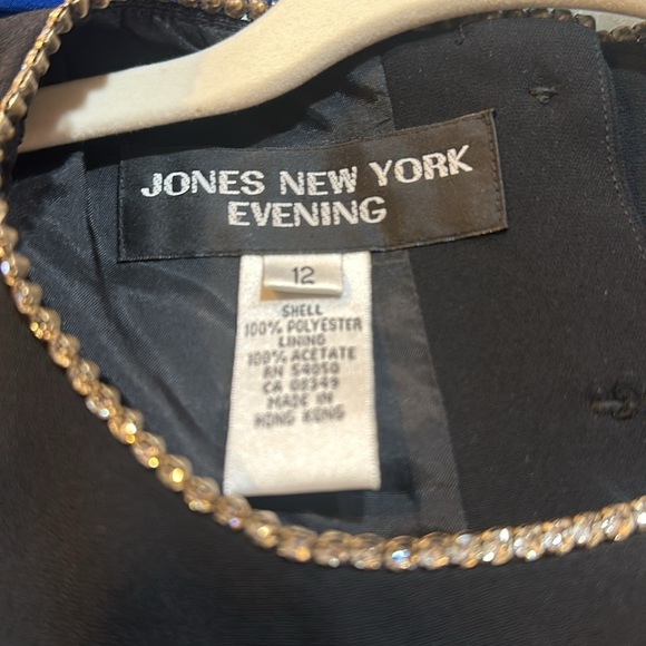 Jones New York Evening Black Sequin Sleeveless Blouse Size 12 - Picture 8 of 9